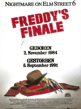 Kinoplakat: Nightmare on Elm Street 6 – Freddys Finale (1991)