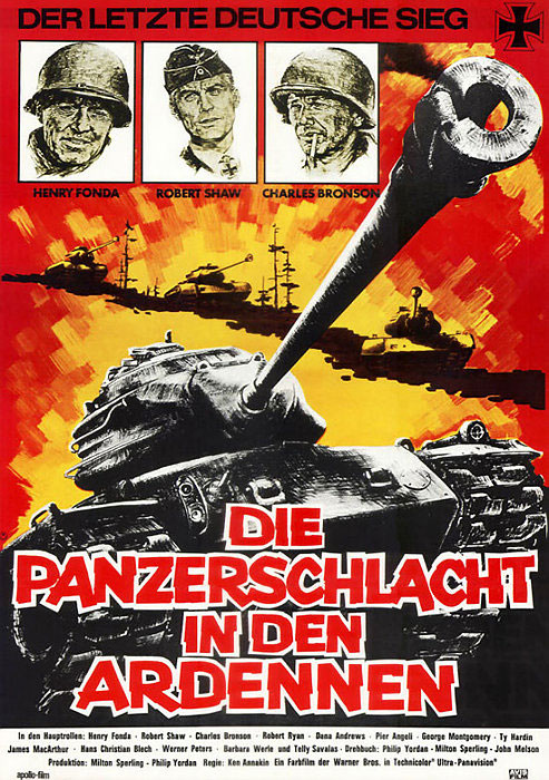 Plakatmotiv: Die Panzerschlacht in den Ardennen (1965)