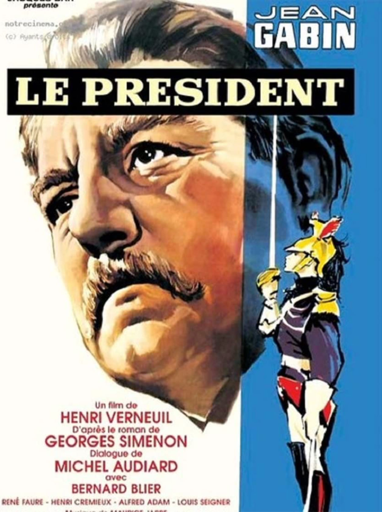 Plakatmotiv (Fr.): Le pr&eacute;sident (1961)