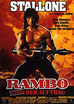 Plakatmotiv: Rambo II &ndash; Der Auftrag (1985)