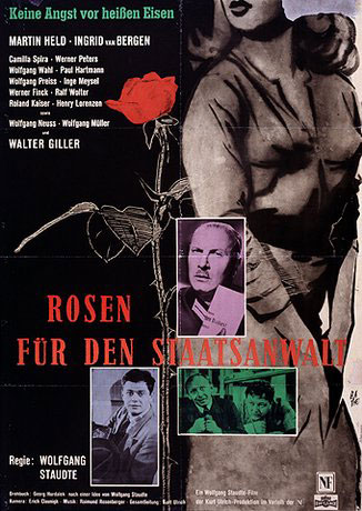 Plakatmotiv: Rosen f&uuml;r den Staatsanwalt (1959)