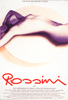 Plakatmotiv: Rossini, oder die mörderische Frage, wer mit wem schlief (1997) Plakatmotiv: Rossini, oder die mörderische Frage, wer mit wem schlief (1997)