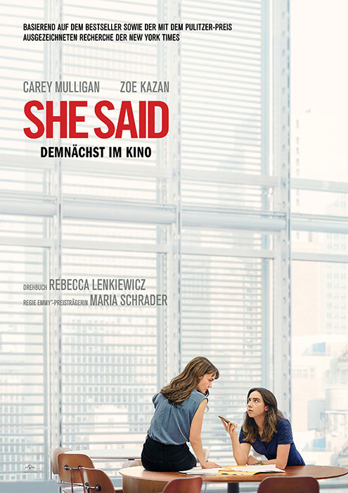 Plakatmotiv: She said (2022)