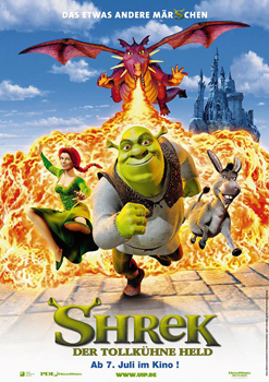 Kinoplakat: Shrek - Der tollkühne Held Kinoplakat: Shrek - Der tollkühne Held