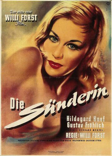 Plakatmotiv: Die S&uuml;nderin (1951)