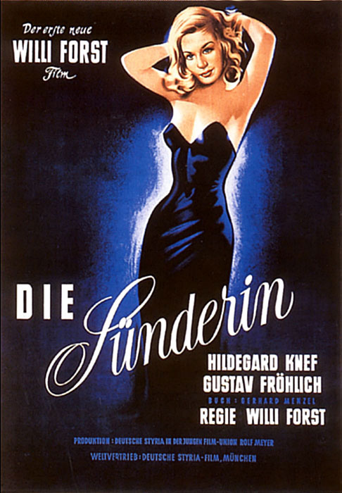 Plakatmotiv: Die S&uuml;nderin (1951)
