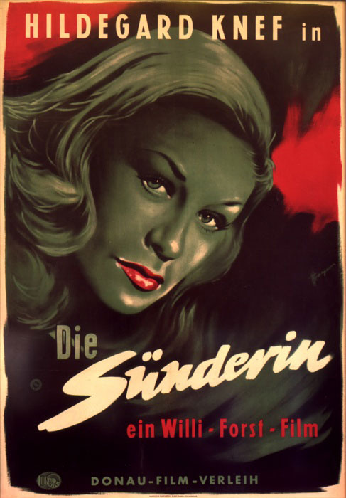 Plakatmotiv: Die S&uuml;nderin (1951)