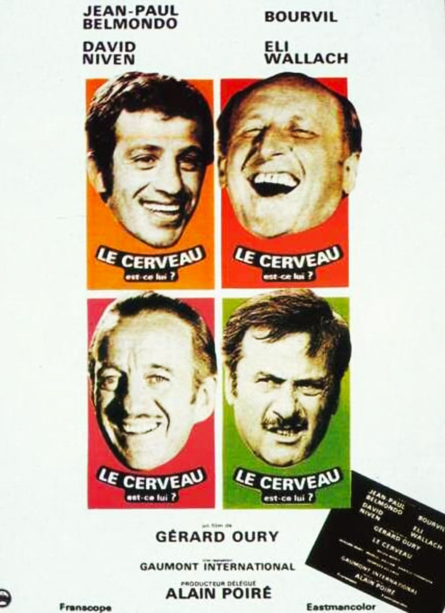 Plakatmotiv (Fr.): Le Cerveau (1969)