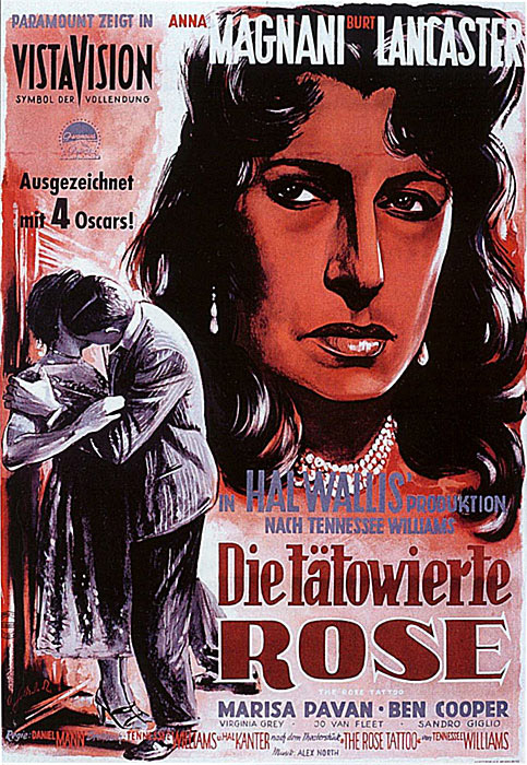Plakatmotiv: Die t&auml;towierte Rose (1955)