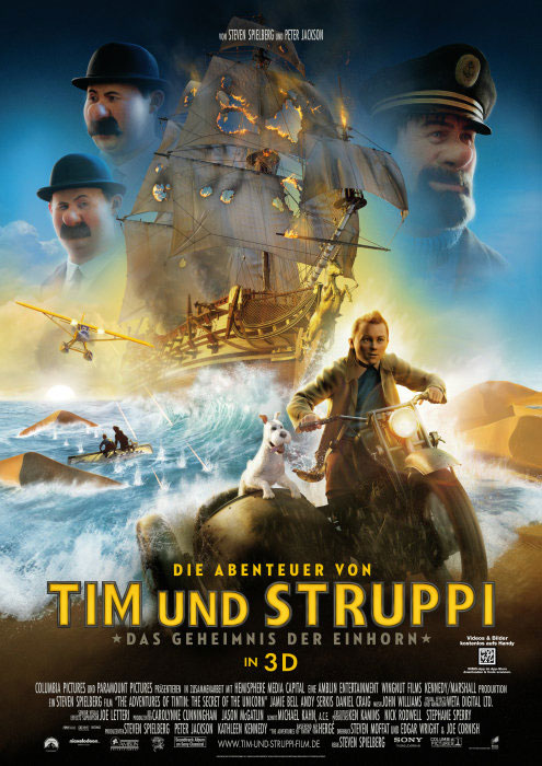 Plakatmotiv: Tim und Struppi &ndash; Das Geheimnis der Einhorn (2011)