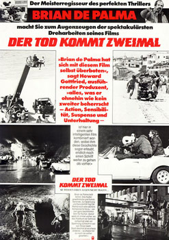Plakatmotiv: Der Tod kommt zweimal (1984)