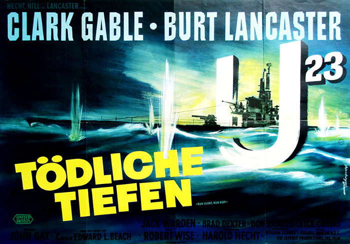 Plakatmotiv: U 23 &ndash; T&ouml;dliche Tiefen (1958)