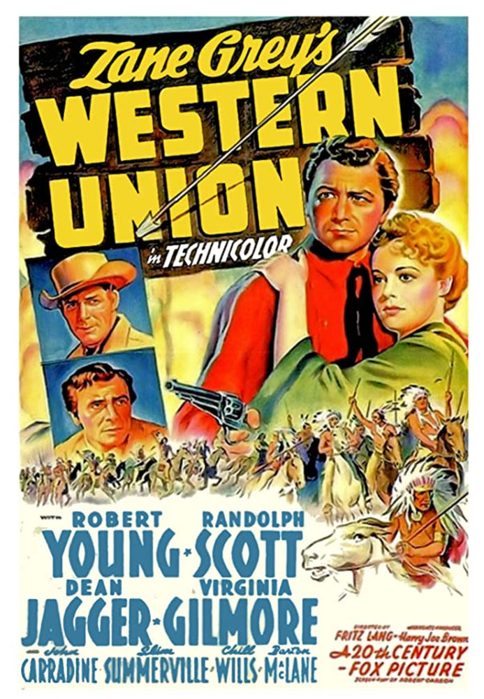 Plakatmotiv (US): Western Union &ndash; &Uuml;berfall der Ogalalla (1941)