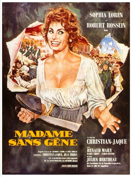 Plakatmotiv (Fr.): Madame Sans G&ecirc;ne (1961)