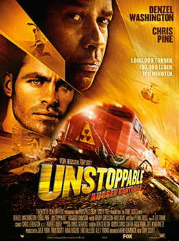 Kinoplakat: Unstoppable &ndash; Au&szlig;er Kontrolle (hier ohne Rosario Dawson)