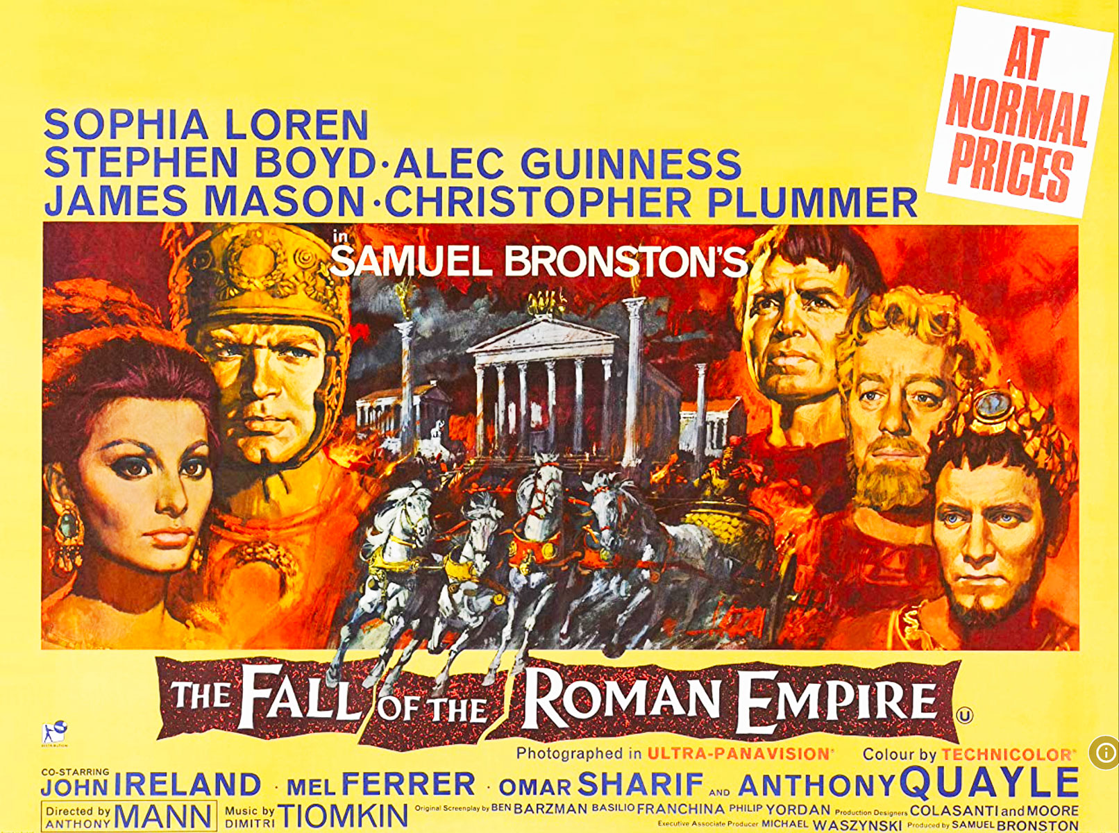 Plakatmotiv (US): The Fall of the Roman Empire (1964)