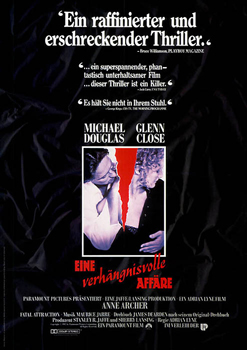Plakatmotiv: Eine verh&auml;ngnisvolle Aff&auml;re (1987)