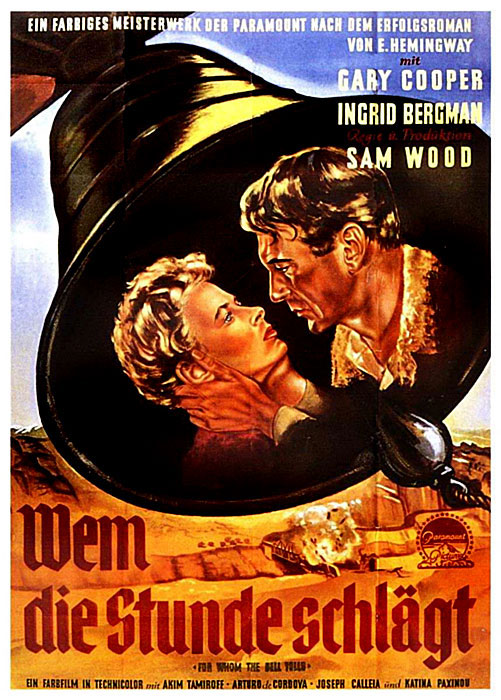 Plakatmotiv: Wem die Stunde schl&auml;gt (1943)