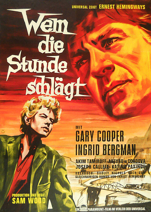 Plakatmotiv: Wem die Stunde schl&auml;gt (1943)