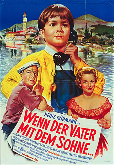 Plakatmotiv: Wenn der Vater mit dem Sohne (1955) Plakatmotiv: Wenn der Vater mit dem Sohne (1955)
