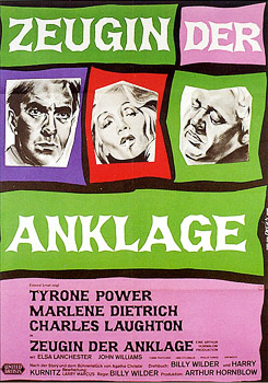 Plakatmotiv: Zeugin der Anklage (1957)